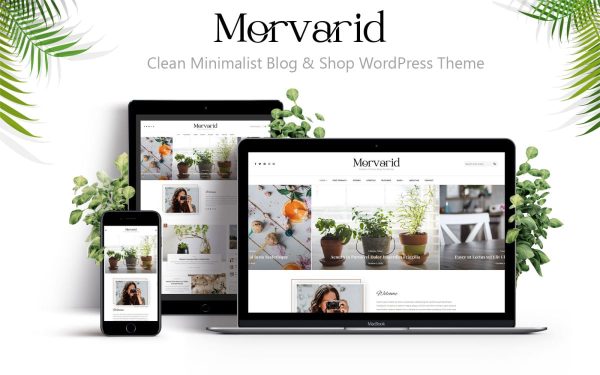 Morvarid - Clean Minimalist Blog & Shop WordPress Theme - Image 1