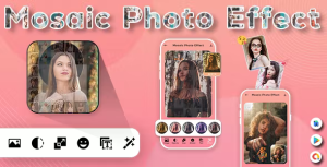 Mosaic photo effects photo editor mosaic effect photo mosaically .png