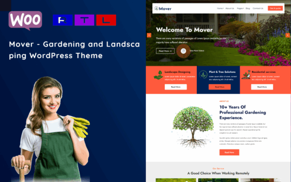 Mover - Gardening and Landscaping WordPress Theme - Image 1