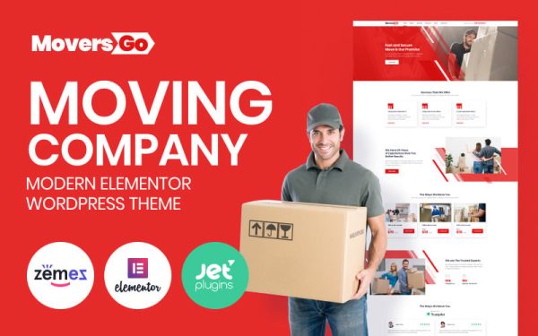 MoversGo - Moving Company Modern WordPress Elementor Theme - Image 1