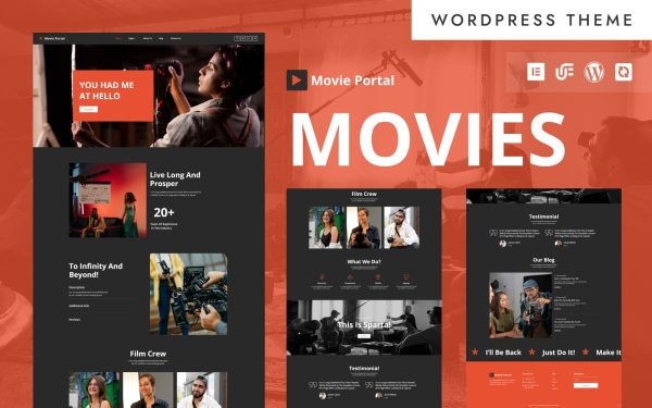 Movies Portal - Cinema & Movie Festival WordPress Elementor Theme - Image 1