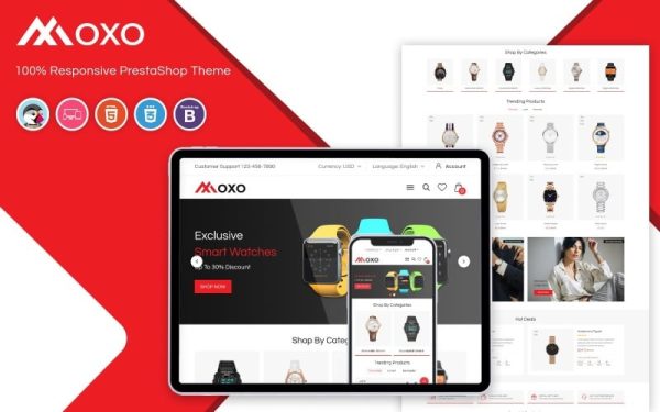 Moxo - Watch PrestaShop Theme - Image 1