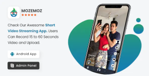 Mozemoz short video streaming mobile application codermarket.png