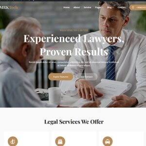 Mrktech - Lawyer and Attorney WordPress Theme