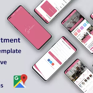 Multi Salon Android App Template + Multi Salon iOS App Template - React Native