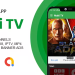 Multi TV Live Streaming App with IPTV, m3u8 & Youtube Player (admob & facebook ads)