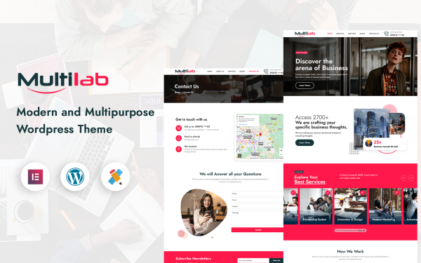 Multilab Consulting Business WordPress Theme - Image 1