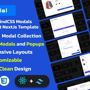 MultiModal - Responsive TailwindCSS Modals and Popups React NextJs Template
