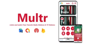 Multr multiple radio tv stations app admob firebase onesignal .png