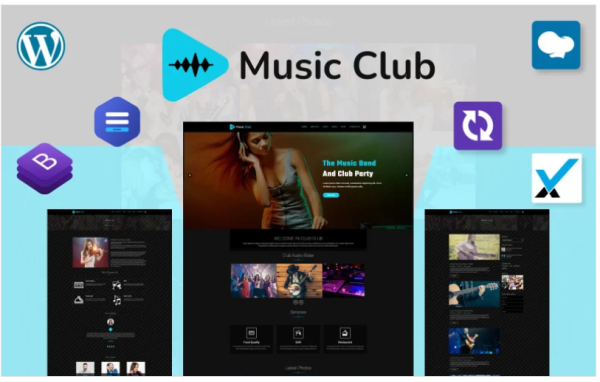 Music Club - Band | Party WordPress Theme - Image 1