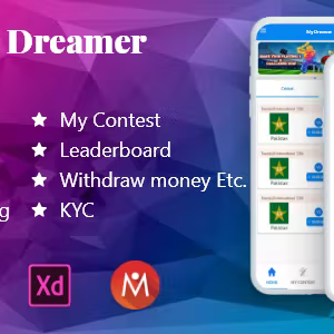 My Dreamer-Fantasy App Ui With Android Code