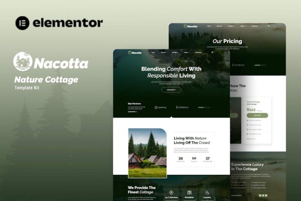 Nacotta - Nature Cottage Elementor Template Kit - Image 1
