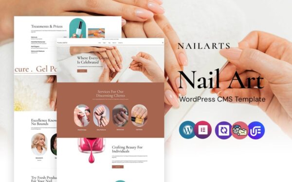 Nailart - Nail Polish And Remover WordPress Elementor Theme - Image 1