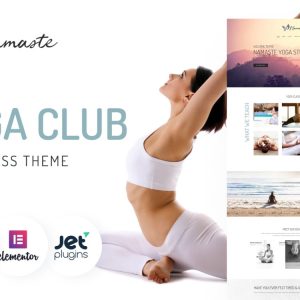 Namaste - Yoga Studio Ready-to-use Minimal WordPress Elementor Theme