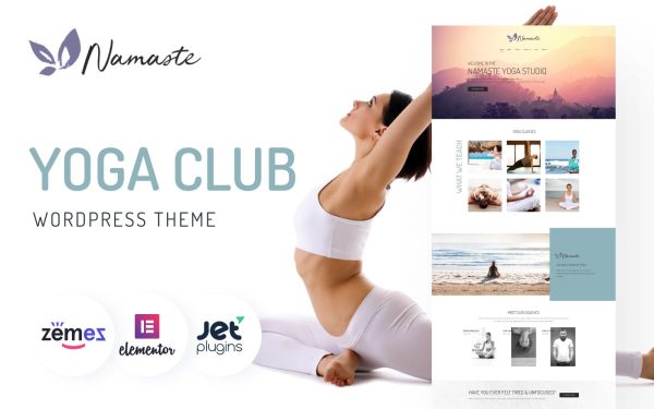 Namaste - Yoga Studio Ready-to-use Minimal WordPress Elementor Theme - Image 1