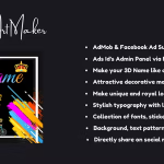 Name Art Maker - AdMob, Facebook ads