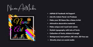 Name art maker admob facebook ads codermarket.png