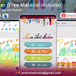 Name Art Maker Android App (Materials Included) - Admob & FAN
