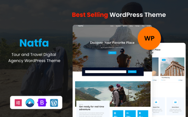 Natfa - Tour and Travel Digital Agency WordPress Theme - Image 1