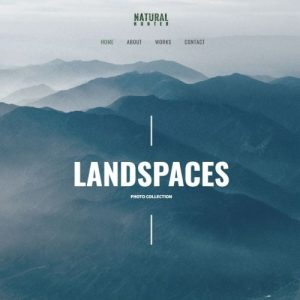 Natural Hunter Creative Photographer WordPress theme