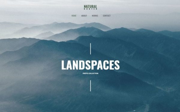 Natural Hunter Creative Photographer WordPress theme - Image 1