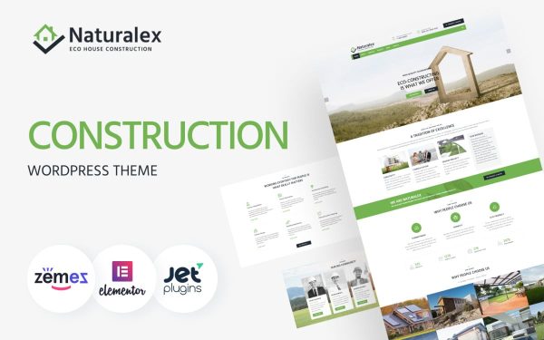 Naturalex - Construction Multipurpose Classic WordPress Elementor Theme - Image 1