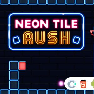 Neon Tile Rush [ Construct 3 , HTML5 ]
