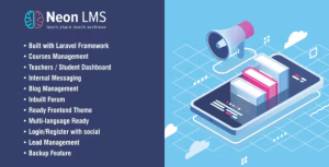 Neonlms learning management system php laravel script with zoom api.png