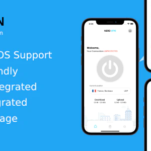 Nerd VPN : Flutter VPN Full Application with IAP, Integrated with Backend and Admin Panel