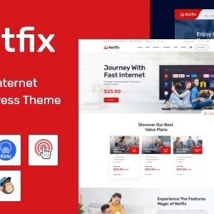 Netfix - Broadband & Internet Services WordPress Theme