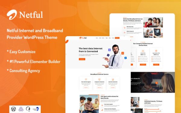 Netful - Internet and Broadband Provider WordPress Theme - Image 1
