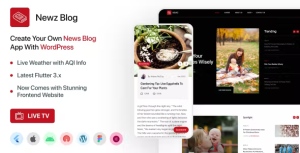 News blog news app with flutter website with wordpress backend codermarket.png