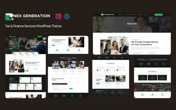 NexGen - Tax & Finance Services WordPress Theme - Image 1