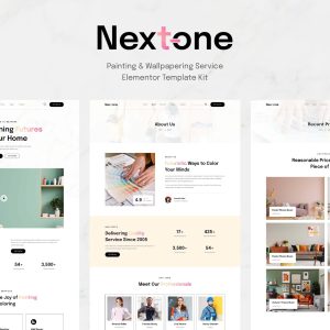 Nextone - Painting & Wallpapering Service Elementor Template Kit