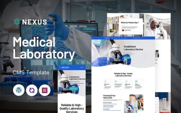 Nexus - Medical Laboratory Multipurpose Responsive WordPress Theme - Image 1