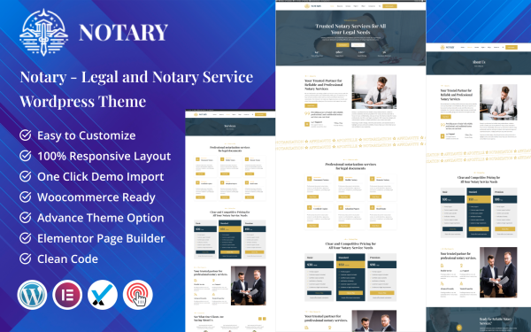 Notary - Professional Notary and Document Services WordPress Theme - Image 1