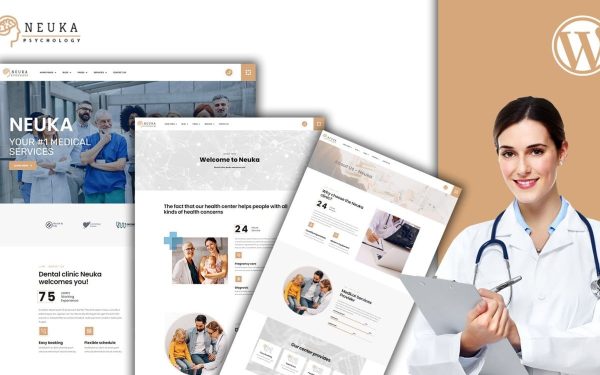 Nueka Therapy Practice WordPress Theme - Image 1