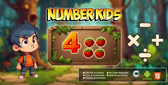 number-kids-game-educational-game-html5-android-construct-3-game-.jpg Number Kids Game - Educational Game - HTML5 | Android | Construct 3 Game - Image 1