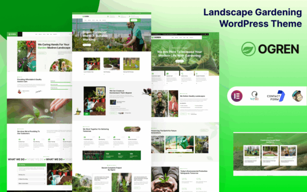 Ogren - Landscape Gardening WordPress Theme - Image 1