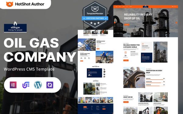Oil & Gas - Petroleum & Natural Gas Company WordPress Responsive Theme - Image 1