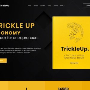 One Page E-book Landing WordPress Theme