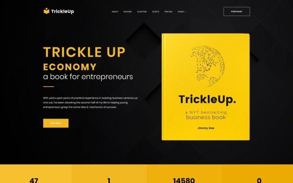 One Page E-book Landing WordPress Theme - Image 1