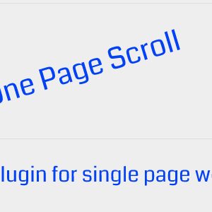 One Page Scroll
