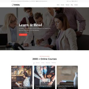 Onedu - Education Courses LMS WordPress Theme