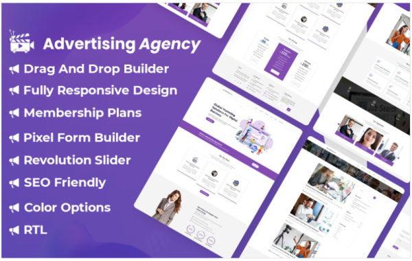 Online Advertising Agency WordPress Theme - Image 1