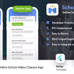 Online Class & School App - Coaching App Template - Android + iOS - Flutter 2 - School Time