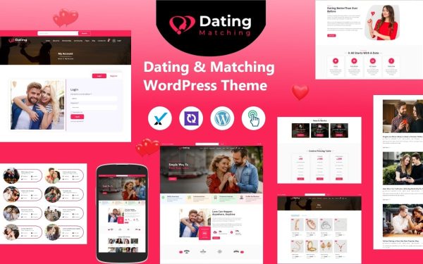Online Dating and Community WordPress Theme - Image 1