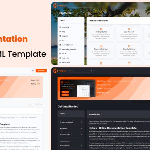 Online Documentation HTML Template + Help Desk - Helpex