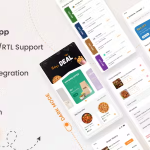 Online Organic Food Delivery & Grocery Market React Native App UI Kit - Zomo