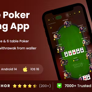 Online Poker Gaming App Template | PokerKing